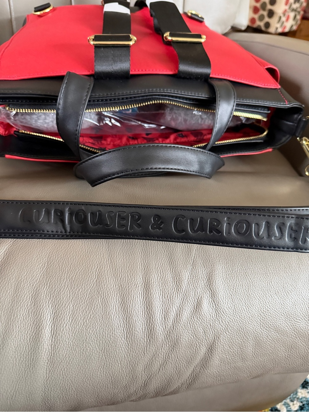 Loungefly RARE Disney Alice in Wonderland Convertible Backpack/Tote Bag Like New - Picture 6 of 8